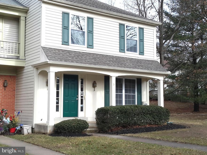 Beautiful one of the largest in community 3 BR 2 full 2 half BA end of group townhouse in highly desirable & friendly Wellington Valley with huge fenced private backyard overlooking woods. Spacious country kitchen with slider to  large deck. Big size bedrooms and family room in basement (fireplace is not for rent). Laundry in basement. Plenty of storage space. Convenient location. Good schools.