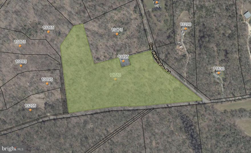 13.7216 +/- recorded lot at the corner of Mill Run Road and Guy Washington Road. No covenants or HOA and perc is recorded. Please call for additional information or to schedule a private showing.