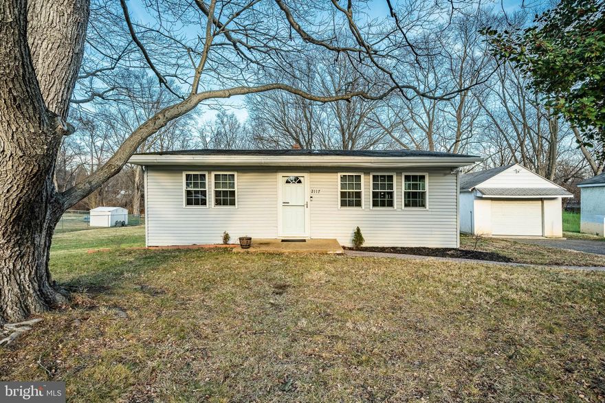 Welcome to this well-maintained ranch home offering the added benefit of a separately deeded, buildable lot ideal for future expansion or outdoor enjoyment. The home features central air, a gourmet kitchen equipped with a Viking side-by-side refrigerator and oven, Dacor cooktop, Kobe range hood, dishwasher, and microwave. Upgraded cabinetry with soft-close drawers, granite countertops, and durable vinyl plank flooring complete the space. The kitchen opens seamlessly to the dining area and spacious living room, creating an inviting layout for everyday living.  The home offers a generously sized primary bedroom, two additional bedrooms, and updated bathrooms. Major improvements include new siding (2020) and most windows replaced in 2020.   Additional features include a main-level laundry room, large unfinished walk-out basement, a one-car detached garage, and driveway parking for four or more vehicles.
Close to shopping, transportation, I-95 and Philadelphia airport!