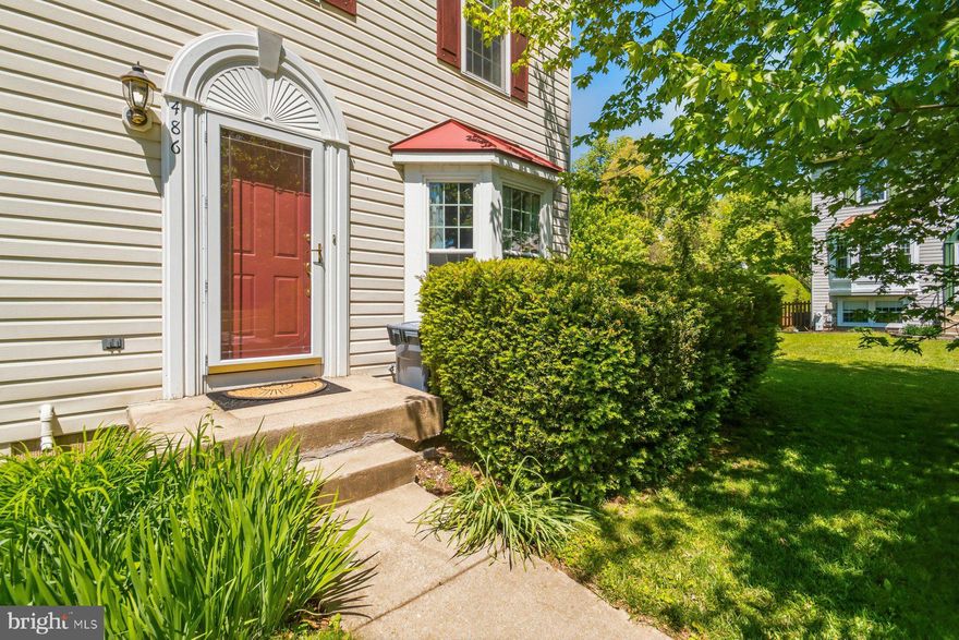 Beautifully maintained and move-in ready 3BR/2.2BA end of row Townhome located on a manicured lot in the quiet neighborhood of Avondale Run.  Make your way to the front door and step into the first of three floors of living space featuring abundant natural light, crown molding, and hardwood flooring.  The main floor offers a spacious living room with a bowed window, a half bath, and a large eat-in kitchen.  The kitchen features abundant cabinets, a separate pantry closet, plenty of counter space with a tiled backsplash, a double sink under a window, and plenty of room for a dining table.  On the second floor are a spacious secondary bedroom, a full bath, and a grand sized primary suite.  The primary bedroom features a vaulted ceiling, a private en suite bathroom with a walk-in shower, not one, but three closets, and a loft space with skylights ideal as a home office.  The lower level is set up with the third bedroom, a half bath, storage, laundry, and sliding doors to an amazing yard space. From the main floor step outside to an oversized Trex deck that overlooks a yard filled with green space, adult trees and landscaping with privacy fencing for you and your family to enjoy.  This move-in-ready home is ideal for any new homeowner and is located close to shopping, restaurants, and commuter routes.