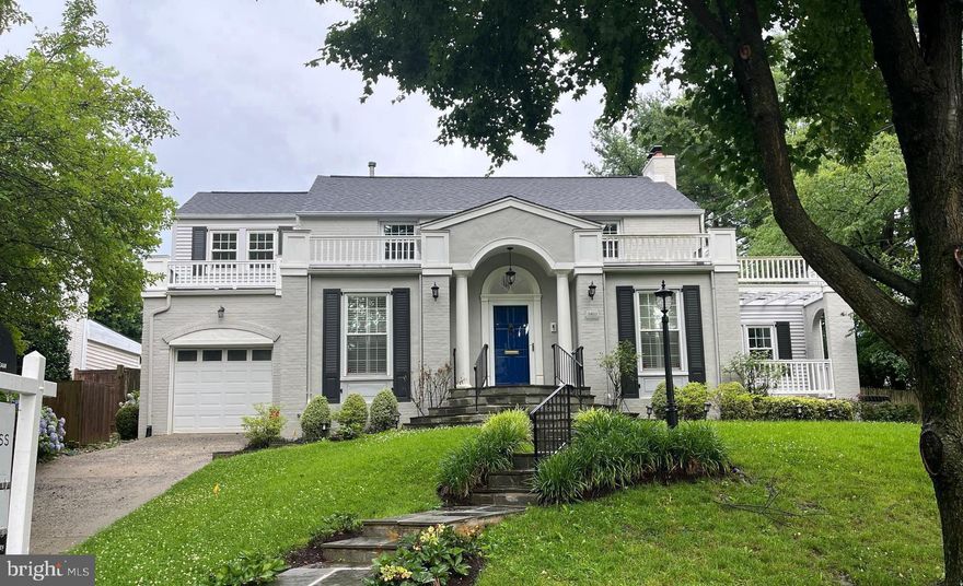 G​racious​ expanded colonial nestled on a rare 0.27 acre lot at the end of a quiet, tree-lined street in the heart of Chevy Chase Village. This elegant home blends timeless charm with generous living spaces​ and ​an exceptional location.

The main level welcomes you with a gracious foyer that flows into formal living and dining room​s, perfect for entertaining​ and easy living. A private office or optional main-level bedroom, a powder room, and a bright sunroom provide versatile living space​s. The heart of the home is the expansive chef’s kitchen, which opens seamlessly to a grand family room overlooking the beautifully landscaped backyard and patio. A laundry room with direct access to the attached garage completes this thoughtfully designed floor.

Upstairs, the second level features four spacious bedrooms and three full bathrooms, including a luxurious primary suite with ample closet space and a serene, private bath.

The ​partially finished lower level offers a​n open rec room/gym and abundant storage​.

Set on an expansive and private lot, this property is just steps from the shops and restaurants of Friendship Heights, the Metro, Somerset Elementary School, and the Chevy Chase Club. Don’t miss this rare opportunity to own a truly special home in one of the most coveted neighborhoods in the DC area.