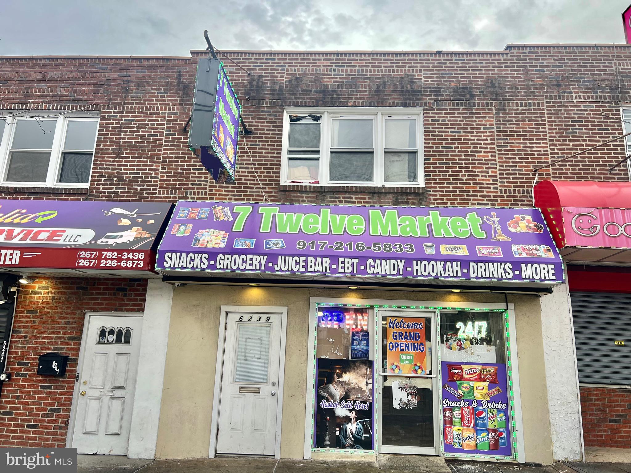 Opportunity is knocking! Commercial mixed used building located in the prosperous Frankford Ave looking for all buyers. Walking distance to shopping center, restaurant, bank and law office. Easy access to I-95 and Roosevelt Blvd. there are 1000+ SQFT on each floor, very spacious and lots of potential. Same size basement with front loading gate. 2 separate gas meters and electric meters. 1/F is currently operated as a grocery store with long term lease, No hot food services, easy and clean, many storage areas and central A/C. 2/F features 2 nice size bedrooms with big windows. Spacious living room , kitchen and full bathroom. 2/F is under month to month lease. there is fire exit stairs on the rear of the 2/F to the back parking lots. 2 private parking spots in the rear of the property.