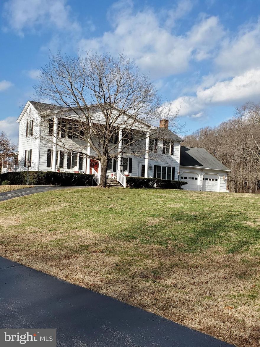 Amazing Manor home located in the scenic beauty of Severn Chapel Rd. Property consists of 45 acres but ONLY the Manor home and FRONT YARD is being rented which is approx. .64 acres. Beautifully maintained and offers plenty of space inside and out. Security system and lawn maintenance maintained by owner. Flower gardens by tenant. Oversized 2 car garage, whole house generator, new carpet in family room. Just a great home all the way around.  Landlord prefers a 24-36 month lease.
NOTE: Bus company in back uses the side paved area for buses to come and go. Barns are not for tenants. Must have a minimum credit score of 600 and an annual income of $140000