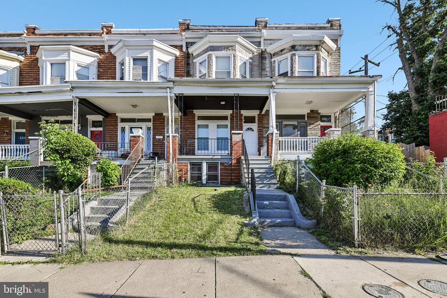 Welcome 2837 Winchester St. A charming brick row home offering a blend of classic character and modern updates in a convenient Baltimore City location. Relax on the large covered front porch or enjoy outdoor living in the fenced backyard. Inside, you'll find durable LVP flooring and recessed lighting throughout, creating a bright and contemporary feel. The updated kitchen features white cabinetry, stainless steel appliances, a stylish tile backsplash, and plenty of workspace, while the separate dining area provides an ideal setting for everyday meals and entertaining. Upstairs offers three spacious bedrooms and a full bath. The large unfinished basement presents an excellent opportunity to expand the home's living space, with ample room for future customization, storage, or additional finished areas. Conveniently located near I-83, the Inner Harbor, Camden Yards, and M&T Bank Stadium, this home provides easy access to dining, entertainment, employment centers, and major commuter routes. Don't miss this fantastic opportunity to make this property your own.