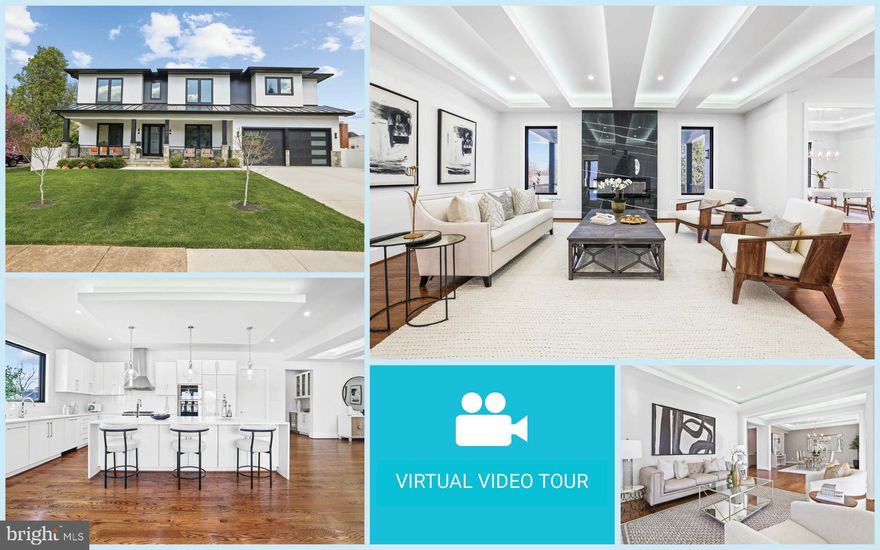 MULTIPLE OFFERS! Welcome to this stunning 8 bedroom, 6.5 bath estate in the highly desirable Pimmit Hills located just minutes from Tysons Corner, McLean Metro Station, shopping, dining, and major commuter routes! It features over 7,500 square feet of refined luxury across three meticulously designed levels with an array of high-end finishes. Stunning architectural details set the stage for an unparalleled living experience including coffered ceilings with ambient rope lighting, sophisticated tiling, and gleaming hardwood floors on the main and upper levels.

The grand formal living room welcomes you with oversized windows that flood the space with natural light, while the elegant dining room connects to a butler’s pantry, perfect for effortless entertaining. The gourmet chef’s kitchen is a culinary dream, featuring a waterfall quartz island, 42” European-style white cabinets, a six-burner Wolf gas stove, Wolf wall oven and microwave, and paneled Miele refrigerator and dishwasher. Designed for both function and beauty, the kitchen also includes two sinks, an oversized walk-in pantry with built-in shelving, and a sunlit breakfast room that opens to a large covered stone porch. Adjacent to the kitchen, the inviting family room showcases a state-of-the-art elongated electric fireplace with remote control, creating a warm and stylish ambiance. Located off the kitchen is the mudroom with built-in shelving and direct access to the finished two-car garage. A main-level bedroom with a full bath offers convenient one level living. 

Ascending to the upper level, the expansive primary suite serves as a private sanctuary, featuring double-door entry, a false ceiling with soft lighting, an elongated electric fireplace, a private balcony, a wet bar with a beverage cooler, and two oversized walk-in closets. The spa-inspired primary bath is designed for indulgence, offering dual vanities, a frameless extra-large shower with double shower faucets and a freestanding soaking tub. This level also includes four additional bedrooms, each with spacious closets and their own elegantly appointed baths, along with a well-equipped laundry room with custom cabinetry.

The lower level is designed for entertainment and relaxation, featuring a spacious recreation room with a full-size wet bar, a private theater room, and two additional bedrooms with a full bath. Walk-up access to the fenced, level backyard enhances the seamless indoor-outdoor living experience. Outside, the home boasts a welcoming covered front porch, a sprawling stone deck, and a beautifully landscaped private yard, perfect for entertaining or unwinding in a private setting.

Perfect location just 2 miles from the vibrant Tysons Corner, with its plethora of shopping, dining, and entertainment options. Outdoor enthusiasts will love the close proximity to Olney Park, Pimmit View Park, Tuckahoe Recreation Club and Pimmit Run Stream Valley Park. Commuter’s dream – less than a mile to McLean Metro Station and easy access to major routes: I-495, Dulles Toll Rd, Rt. 7, Rt. 123, I-66 and George Washington Memorial Pkwy.