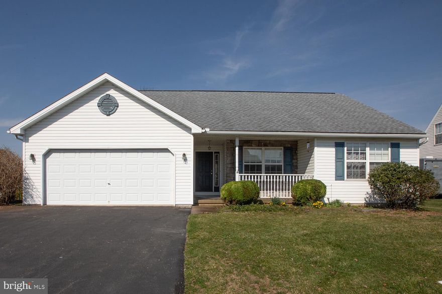Bright and beautiful Kutztown ranch home.  Open floor plan, new carpeting. 3 Bedrooms and 2 full baths.  Dining area lets in a lot of light with it's vaulted ceiling and skylights.  Attached 2 car garage gives access into a mud room/ laundry room. The basement is partially finished and ready for your finishing touches.  Outside exit makes the basement easily accessible.  This is being sold as part of an Estate.  All appliances remain but are not warranted and are being sold in AS IS condition. This home is situated close to all amenities and walking distance to Kutztown park. Move right in!