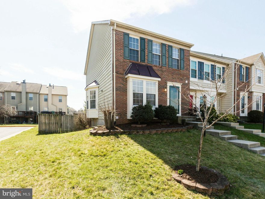 Pending Release- buyer financing. Brick front end unit townhouse. Updated kitchen w/ stainless steel appliances, granite counters. Main level hardwoods, new carpet and freshly painted.  Bedrooms w/vaulted ceilings, Skylights in master bedroom. Large finished basement. Main level entrance to deck and stairs to fully fenced yard. Close to shopping & restaurants, near all major commuting and metro.