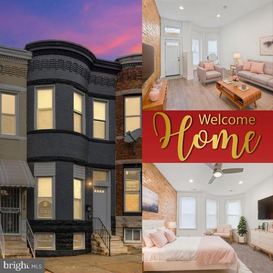 Welcome to this gorgeously renovated home in Baltimore’s historic Auchentoroly- Parkwood neighborhood. This spacious residence features exposed brick throughout, adding character and charm, along with a rare bonus: an additional full bathroom on the main level. Thoughtfully updated with all-new appliances, new carpet, and upgraded engineered flooring, this home is truly move-in ready.

Offering over 2,000 sq ft of beautifully updated living space. This spacious residence features 3 generously sized bedrooms and 2 full modern baths, including the rare bonus of a full bath on the main level.

Blending classic charm with a superior renovation, the home showcases exposed brick throughout, adding warmth and character. Thoughtfully updated with all-new appliances, new carpet, and upgraded engineered flooring, this move-in-ready home delivers both style and functionality. Enjoy additional features such as a covered deck.

Situated on an urban street with ample parking, the location offers unmatched convenience just minutes from the Mondawmin Metro Station and Transportation Hub. Enjoy walking distance to shopping, Baltimore’s iconic Druid Hill Park, The Maryland Zoo, Rawlings Conservatory & Botanical Gardens, and the newly revitalized Druid Park Amphitheater, along with miles of running, biking, and exercise trails.

Ideally located near BCCC, Penn Station, I-83, and just minutes to Downtown Baltimore, this home offers both accessibility and lifestyle. The neighborhood is primed for a strong comeback, with solid homes, ongoing revitalization, and increasing demand—making this an excellent opportunity for homeowners and investors alike.

Priced at $173,000, opportunities like this don’t come often—secure your place in one of Baltimore’s reemerging communities before values rise.