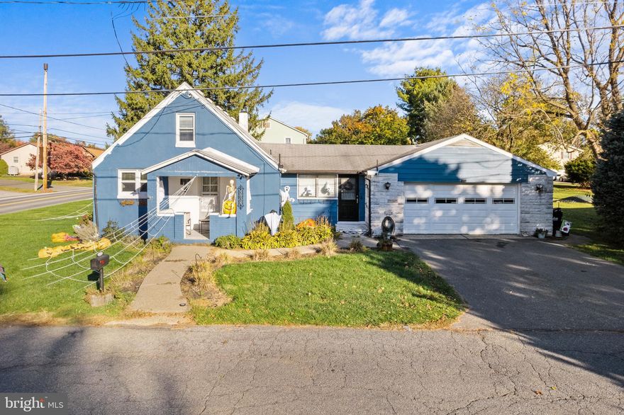 Welcome to this charming Cape Cod nestled on a corner lot in Bethlehem Township! This cozy yet beautifully updated home features 2 bedrooms, 1.5 baths, and a warm inviting feel throughout. The bright, open-concept kitchen shines with granite countertops and a spacious layout perfect for everyday living or entertaining. The first-floor bedroom boasts gleaming hardwood floors, while the second-floor bedroom offers a rustic touch with exposed wood beams for added character. Unwind in the stunning spa-like full bathroom, complete with a rainforest shower and marble vanity for a true luxurious retreat. Enjoy extra living space on the enclosed porch — the perfect spot for morning coffee or evening relaxation. Outside, you’ll love the fenced-in yard with a patio and above-ground pool, ideal for warm weather enjoyment. A 2-car garage provides plenty of storage and convenience. This home is the perfect blend of charm, comfort, and modern updates — ready for its next owners to fall in love!