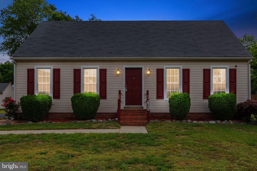 Welcome to this stunning 4 Bedroom, 2 Full bath Cape Code Home!  This property is sure to capture your attention, Step inside to discover the perfect balance of modern comfort and timeless charm.  Neutral tones create a clean canvas for you to personalize and make your own. Spacious bedrooms, new paint, hardwood floors throughout.  updates include main level bathroom, laminate flooring in kitchen and New stainless- steel appliances, the laundry area has also been updated and include new front load washer and dryer. New light fixtures throughout the home create a warm and inviting atmosphere.  As you explore further you will find an expansive lot with endless possibilities for entertainment and relaxation. Enjoy the screened in porch.  The covered bar, and grill area allow you to indulge in outdoor cooking regardless of the weather. This wonderful backyard is perfect for hosting gatherings, creating lasting memories with those you love.  All of these features and NO HOA!