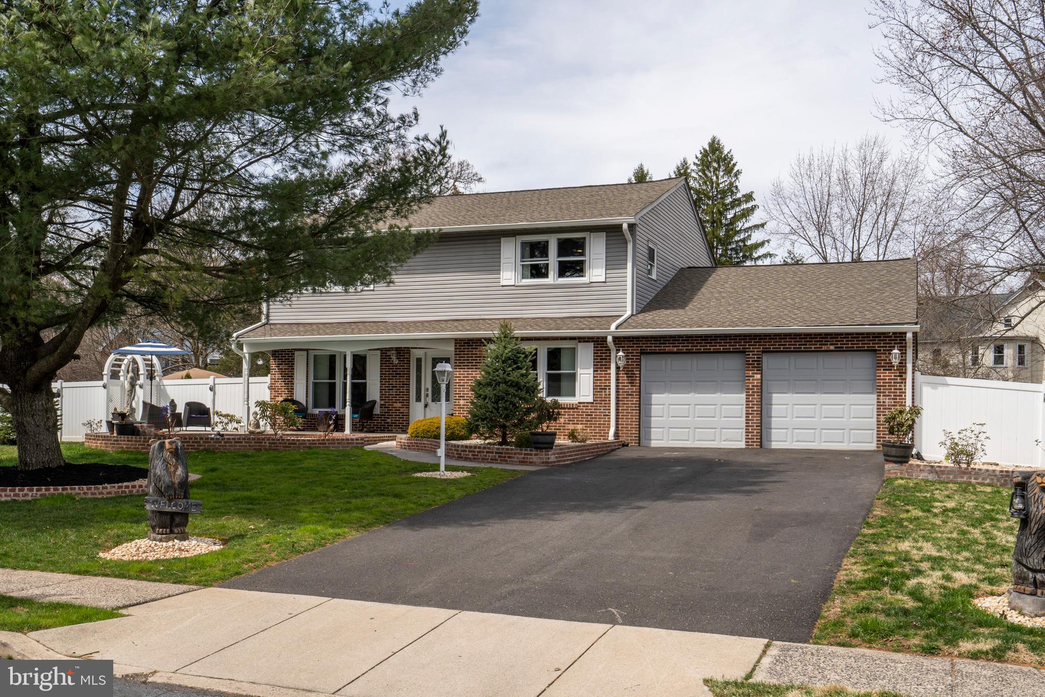 Do you enjoy spending time outside?  This gorgeous home with backyard oasis could be the one for you!  A two level, slate patio with brick wall and fireplace is just the spot for grilling and dining. A fabulous gazebo is perfect for relaxing, reading a book or enjoying a glass of wine.  The backyard also includes, newer fence, hot tub, play area, shed and large, flat grass area for fun and games.  Pride of ownership can be found throughout the Center Hall Colonial which offers 4 bedrooms, 3.1 baths and 2,716 square feet of living space. The foyer is flanked by both a formal living room and dining room.  The kitchen offers, granite counters, tumbled stone backsplash, tile floors, gas cooking, and flows seamlessly to the breakfast room overlooking the backyard. An incredibly spacious family room has a stone, wood burning fireplace and sliders to the back patio.  Opposite the breakfast room is a space perfect for home office or play area. There is also a full bathroom as well as access to the backyard and 2 car garage. A power room completes the main level. On the second floor is a Master suite with hardwood floors, walk-in-closet with built ins, and en-suite with Jacuzzi tub and shower. Three additional bedrooms share a hall bath. The lower level includes additional living space, storage and laundry.  Roof (2012), Patio and Fence (2015), Doors and windows (2016), Rain Gutters (2017). Great location close to commuter routes, public transportation, shopping, dining, recreation and more. In Award Winning North Penn School District.