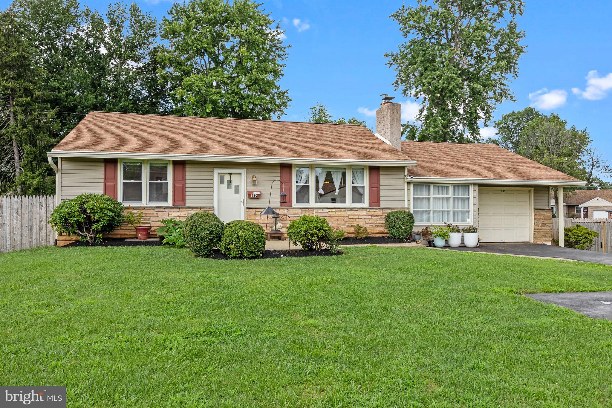 Welcome home to your charming oasis in Upper Southampton, PA! Located in the desirable Casey Park neighborhood this impeccably maintained 3 bedroom 1 bathroom ranch home showcases the owners' meticulous care and attention to detail. Step inside to discover a welcoming floor plan, highlighted by stunning hardwood flooring that adds warmth and character, complemented by an abundance of natural light that floods the interior. The living room features large south east facing windows and fireplace that creates a welcoming retreat for relaxation and gatherings alike. Follow one beautiful archway to 3 nicely sized bedrooms and bathroom. Follow another beautiful archway to a spacious eat-in kitchen which offers wood cabinetry, stainless steel appliances and breakfast area. Unwind and relax in the inviting bonus room off of the kitchen, which provides a seamless access to the expansive private fenced-in backyard, creating the perfect setting for outdoor enjoyment and entertaining. This home offers a host of desirable features, including neutral paint tones throughout, recessed lighting, ceiling fans, natural gas, updated central HVAC system, large unfinished basement, outdoor electrical outlets, attached garage, large driveway for extra parking and the luxury of a private fenced-in half-acre lot providing plenty of space for outdoor activities and fun! Conveniently located, close to schools, parks, restaurants, shopping and access to highways. With its prime location and array of features, this delightful ranch home presents a rare opportunity to enjoy serene suburban living at its finest. Don't miss out on the chance to make this wonderful house your home!