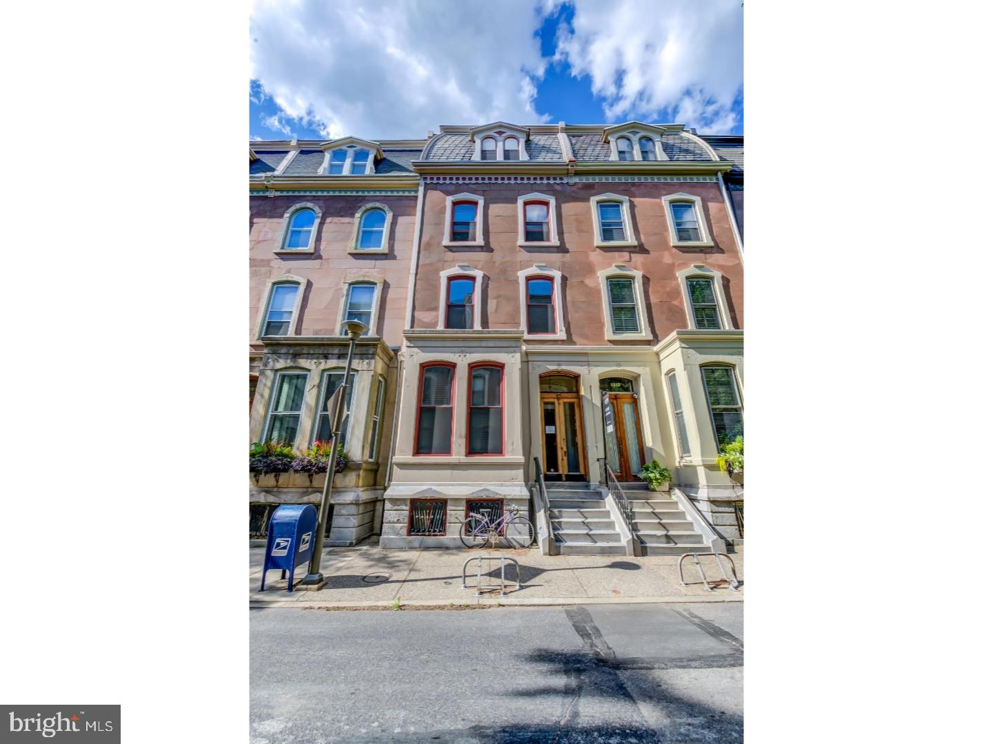An ideal income-producing property with an A+ location. Four beautiful 1-bedroom units. Each one has an awesome layout and is big, bright, and laden with gorgeous original character, including stately ceilings throughout, original hardwood floors throughout, and beautiful moldings and detail. Huge living areas and bedrooms. Enter into a lovely foyer and common areas. The 1st floor 1BR is a light-filled beauty with hardwood floors (original with inlaid detail), super-high ceilings (10'8"), big windows, original mantle, large open spaces, great closets (including custom walk-in closet), renovated kitchen (granite and stainless), and bath. The 2nd Floor is a spectacular 1-bedroom apartment with a lovely private deck, 11' ceilings, big south facing window, huge rooms, gorgeous marble mantel, original hardwood floors with inlaid detail, modern kitchen and bath, excellent storage including walk-in closet, and decorative mantels (original wood and marble). The 3rd Floor: Spacious 1-bedroom with 10'3" ceilings, random-width pine floors and huge spaces. Excellent Southern light. Big modern kitchen. Beautiful bath with original sink and claw foot tub. Excellent closets. Wonderful character. The 4th Floor is also bright and beautiful, 1-bedroom with random width pine floors. 9' ceilings. Modern kitchen and beautiful bath with original sink and claw foot tub. Amazing Skyline views from the bedroom and southern light in the living room. NOTES: Tenant storage available in dry basement. Coin-op washer/dryer in basement. Common patio off basement. Central air throughout. Separate electric. Common heat with a newer Weil McLain high efficiency boiler. This extremely well-maintained building is the perfect investment opportunity. Perfect location for tenants. Prime block, 97 WalkScore, 100 TransitScore, 99 BikeScore. Close to University City, Center City business district, and convenient to all Philly hospitals and universities. So much to walk to, so much to do. So many improvements (request List of Improvements). Includes New Double-Glazed Windows throughout (Approved by Historic Commission).