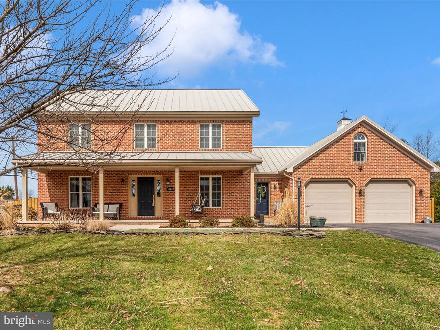 Brick custom colonial in desirable north end neighborhood, Maple Valley Estates.  NO HOA and NO city taxes!! Quiet cul-de-sac location, inviting covered front porch with a porch swing for enjoying all the beautiful days on the horizon. From the main front entrance: dining room to the right, home office to the left, straight through past the half bath to the eat in kitchen / family room combo, gas fireplace, bonus bump out off the family room for additional sunny living space, door off eat in kitchen area to the back yard.  But back to that kitchen!  Nearly brand new fridge and dishwasher, granite countertops, gorgeous backsplash.  Enter through the secondary front entrance OR the garage into a great mudroom and oversized laundry room.   Upstairs  to the primary suite with private bath, soaking tub, separate shower, large walk in closet, second full bath, two nicely sized bedrooms with large closets PLUS bonus room over the garage with additional living space - think quiet room, hobby room, exercise area, library, nursery.... AND plenty of storage all accessible through a bedroom OR the garage.  Speaking of the garage...you won't find this too often!  The garage is two cars wide and two deep.  True two car front facing garage,  one back bay has a garage door for outdoor storage, the other back bay is a workshop.  The home is freshly painted throughout, updated light fixtures and fans, HVAC 3+/- years old, forever standing seam metal roof, gas heat and gas water heater.  We haven't even gotten to the YARD!  One of the largest in the neighborhood!  NEW FULLY FENCED, six foot batten board privacy fencing!  Rare find in a great location.