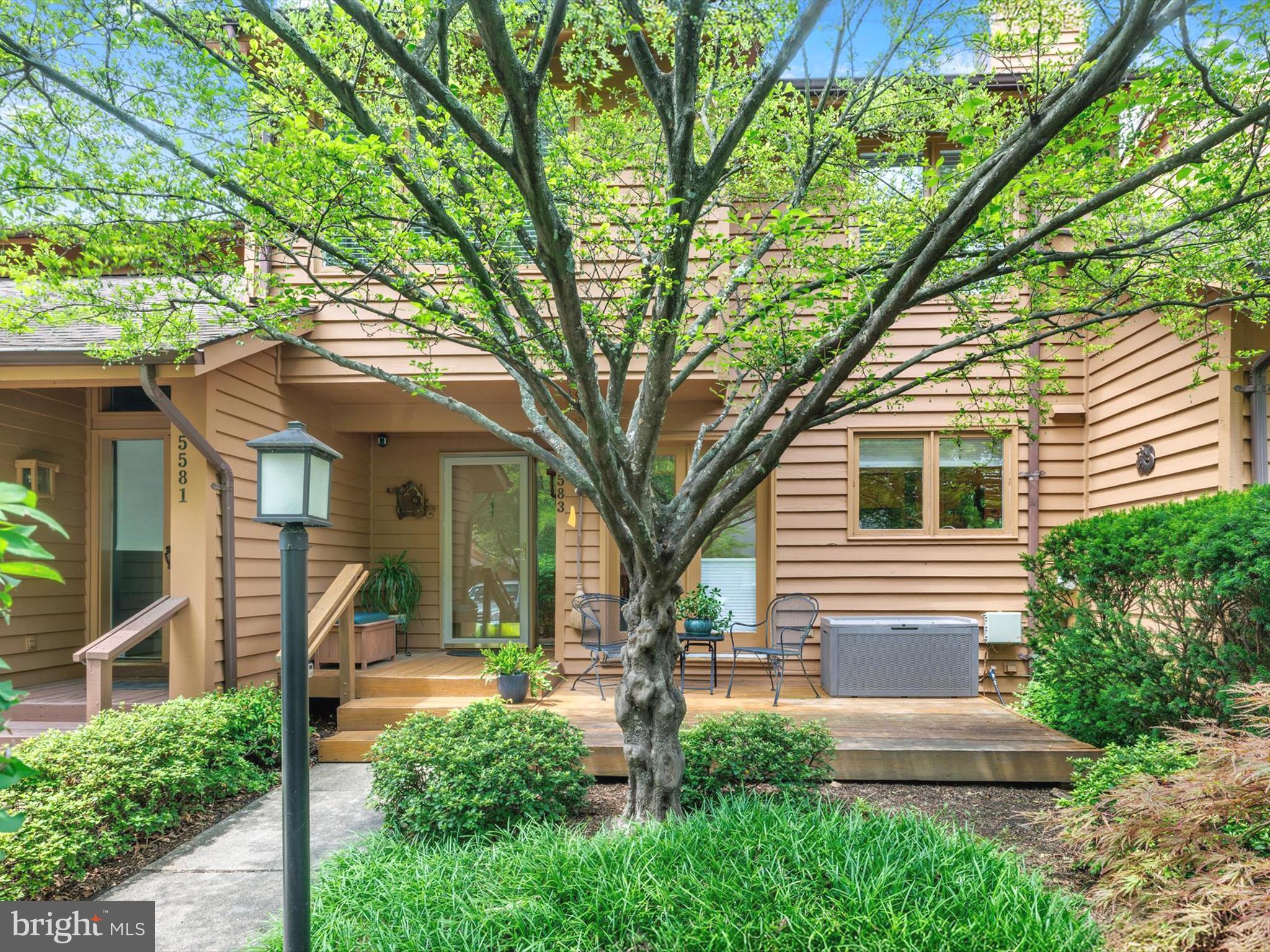Welcome to this contemporary 6-level townhome in the sought-after Scarborough community! Comfort and convenience come together in a delightful 3-bedroom, 3.5-bath home. The home boasts an open-floor plan, airy and filled with natural light. Privacy is assured in a park-like setting with walking and biking trails nearby. The kitchen and bathrooms have been updated, the master bathroom beautifully renovated. There are two wood-burning fireplaces, a spacious family room with French door access to a deck leading outside. The family room with its full bath can be converted to a home office, art studio, possible 4th bedroom/in-law suite. Storage is plentiful. Scarborough is convenient to parks, restaurants, shopping and schools. No CPRA fee. Roof replaced in 2023, water heater 2019 , bathroom remodel in 2021. Some items that the HOA fee covers are landscaping , lawn cutting, snow removal and staining of the cedar siding every five years. Easy access to major commuter routes. Short drive to BWI airport. Don't miss out-schedule a tour and make this charming townhome your own!
(Front deck on house has been repaired to replace deteriorating boards. New boards can not be stained for several months. Owner will leave a container of stain for buyer.)