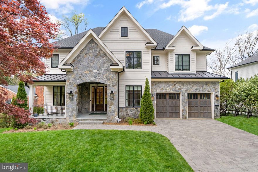 Stunning BETTER-THAN-NEW  Modern Farmhouse style home. Built in 2021, this custom home has over $200K upgrades which include ELEVATOR installed, whole house GENERATOR, OUTDOOR KITCHEN/PATIO area, SONOS sound system, commercial-grade internet system with custom designed rooms and lighting throughout! Featuring 6 bedrooms, 6 full bathroom, and 1 half bathroom in 6,850 finished square feet on 3 levels situated on an almost 12,000 sq.ft. lot. The gourmet kitchen features all the bells and whistles: quartz island and countertops; Wolf 6-burner, 48” Wolf gas range; range hood; 48" SubZero refrigerator; 2 Asko dishwashers; custom cabinets with lighted, glass front upper cabinets and undercabinet lighting; porcelain farm sink; pot filler,  reverse osmosis filtration system, and more! The spacious Butler’s Pantry with custom cabinetry and beverage refrigerator leads to the eye-catching formal dining room with a beautiful designer chandelier. Oversized screened porch with ceiling fan, heaters off, and ceiling mounted speakers off the family room with just a few steps to level backyard and outdoor kitchen -- perfect for entertaining! Main floor bedroom with full en-suite bathroom. Separate main floor office with walls of custom shelving. The luxurious second floor primary suite includes oversized his-and-her’s walk-in closet and a gorgeous primary bath with heated marble floor, separate vanities, soaking tub, heavy glass enclosed shower with multiple heads, and separate water closet. Three additional light-filled bedrooms with walk-in closets and full en-suite bathrooms. A spacious basement features a huge recreation room and wet bar with Luxury Vinyl Plank floor, exercise room with rubberized floor and mirrored wall, and a light-filled bedroom with access to full bathroom. TONS of additional storage throughout.  Oversized 2 car garage with additional storage space. Conveniently located near GW Parkway, Rt 123 (Dolley Madison Blvd), parks, amazing shops and restaurants! CHESTERBROOK ES, LONGFELLOW MS, MCLEAN HS.