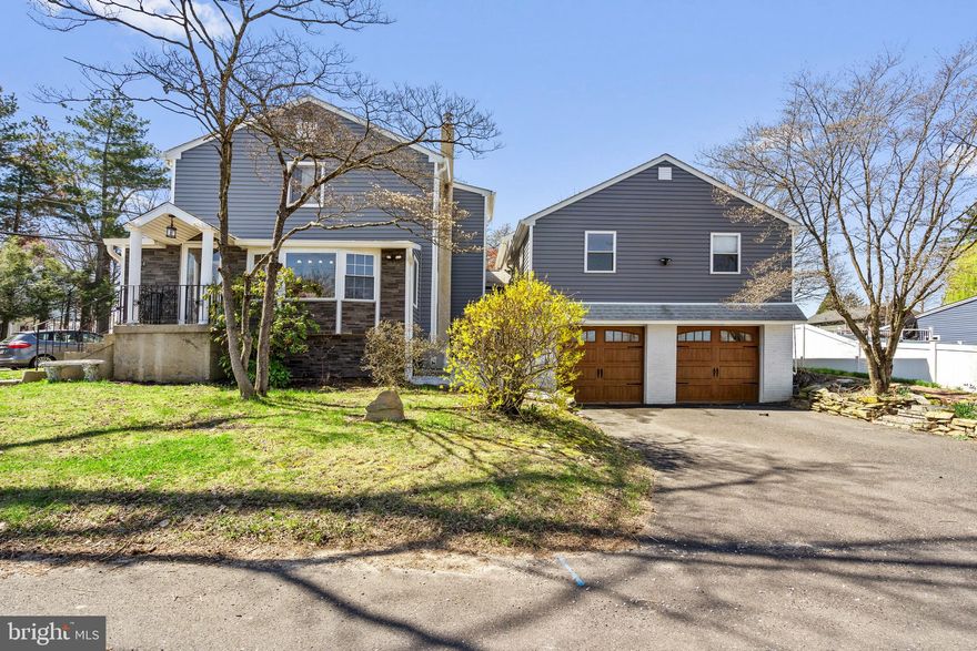 Welcome to 4564 Oak Avenue, Bensalem. Rare corner Property offering a true Multi-Generational Living. A remarkable and hard to find opportunity,this unique property features a main residence plus a fully separate second living unit,ideal for extended family,private in law quarters or flexible living arrangements. The main home offers a warm and inviting layout with 2 bedrooms,including a second floor primary complete with its own private ensuite bath. The main level features a spacious living room and dining arae highlighted by a cozy wood burning fireplace,perfect for everyday living or entertaining. The oak cabinet galley kitchen includes a charming breakfast area,and an additional full bath on the first floor adds convenience.A second floor laundry room enhances functionality enhances functionality,and the full basement is dedicated to the main home,providing excellent storage. Gleaming hardwood floors can be found throughout the entire first floor living area and second floor master. Above the 2 car garage you'll find a separate second  3 level living unit offering impressive space and privacy. This unit features 3 bedrooms,including a huge primary suite with its own ensuite bath,walk in closet and linen closet. The layout also includes a formal dining room,full hall bathroom, large galley kitchen with tons of counter space. Completing this space is a huge lower level living -family room creating a comfortable and complete second home experience. Both living spaces share a beautifully maintained rear yard,complete with gardens galore and a lighted seating area,offering a peaceful outdoor retreat. recent upgrades include top of the line siding,gutters and garage doors adding both value and curb appeal.This is truly once in a lifetime opportunity  to own a property designed for private multi generational living-dont miss the chance!