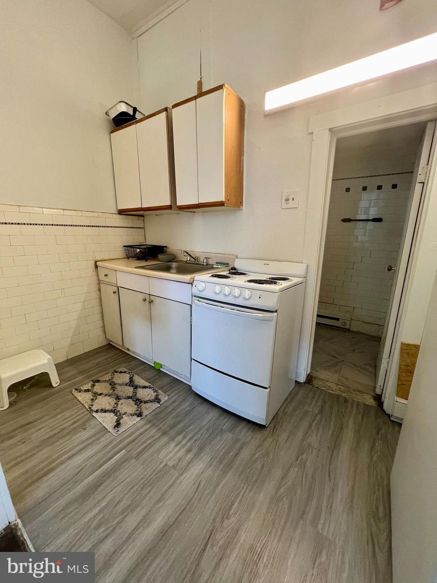 This studio apartment is located on the second floor of a five-unit building in North Philadelphia. Surrounded by plenty of shops, restaurants, and entertainment, you will absolutely love this location. You will also be surrounded by public transportation which makes commuting throughout the rest of the city a breeze!

**LEASING SPECIAL: One Month Free on 16-Month Lease! Advertised rate reflects rent concession.**

Enter the apartment and immediately fall in love with the living/sleeping area. There is wide-plank flooring which runs throughout the space and creates a modern aesthetic. This space also includes tall ceilings and large windows which allow tons of natural light to pour in! With enough room for a sofa, TV stand, and bedroom set, you will have plenty of options when furnishing this space.

The kitchen includes white cabinetry with formica countertops and comes fully equipped with a four-burner range and full-sized refrigerator!

The bathroom has been updated and includes stone tile flooring, pedestal vanity with medicine cabinet, and a shower stall with a subway tile surround that extends along the perimeter of the entire bathroom!

There is a $30.00 water charge due in addition to rent each month. Tenant is also responsible for electric, gas, and cable/internet in addition to rent each month. Pets permitted with $500.00 pet deposit - no Pit Bulls permitted.

Application Qualifications: Minimum monthly income is 3 times the tenant’s portion of the monthly rent, acceptable rental history, acceptable credit history and acceptable criminal history. More specific information provided with the application.
