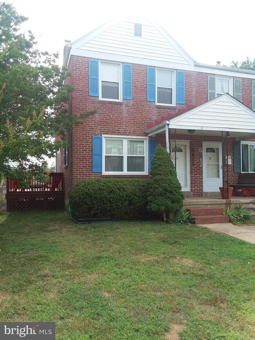 Absolutely Stunning END OF GROUP Townhome in Heart of Arbutus!! This 3BR1BA gem will not last long! New carpet throughout, new SS appliances and beautiful granite and backsplash in updated kitchen. Finished basement with large utility area.   Bathroom completely renovated with gorgeous new tub, tile, vanity.  Newly painted 2-tiered deck off new sliding glass door. 2 VEHICLE PARKING PAD IN REAR!!!