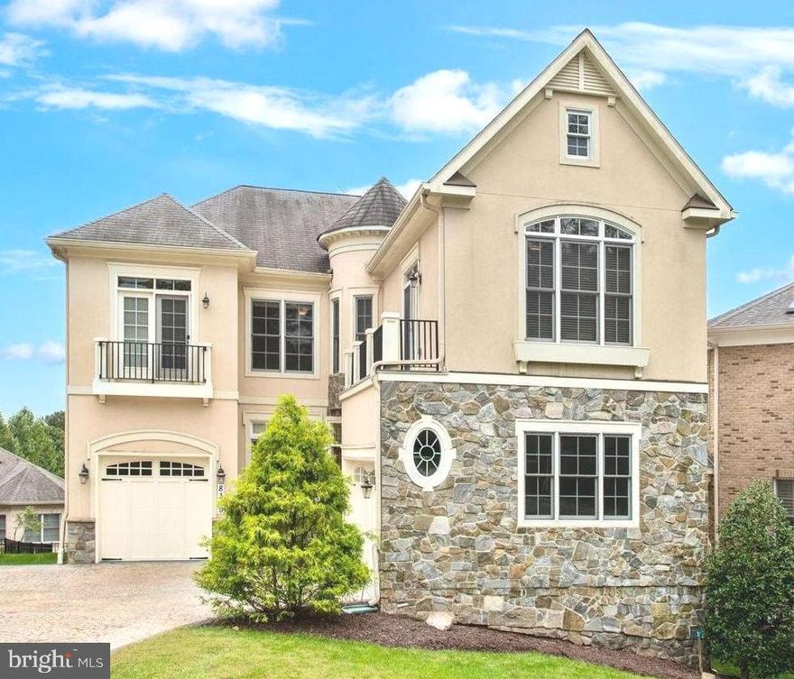 OPEN HOUSE SUNDAY FROM 1 PM TO 3 PM! Welcome! Stunning 5 Bedrooms and 5.5 Baths Estate in Prestigious Quarry Manor! Gorgeous and sun-filled Ruby model, offering over 6,000 square feet of luxury living, designed and built by acclaimed Rosemark Design/Build, a Michael T. Rose company.
Freshly painted and thoughtfully designed, this home features elevator access to all three levels and an open, elegant floor plan. The gourmet kitchen boasts granite countertops and stainless steel appliances, flowing seamlessly into the spacious family room with access to a double deck and patio—perfect for entertaining. A main-level library/office with custom built-ins provides the ideal work-from-home space.
Upper level, the luxurious primary suite offers a sitting room with bar, dual walk-in closets, and a spa-inspired bath. Three large ensuite bedrooms, a cozy sitting area with balcony access, and a spacious custom laundry room.
The finished walkout lower level includes a large recreation room with kitchenette, a private bedroom and bath, a theater room, exercise room, fireplace, patio, and abundant storage.
Additional highlights include a 3-car garage and easy access to the Beltway, downtown Bethesda, DC, and Virginia. Located in the sought-after Winston Churchill School District.