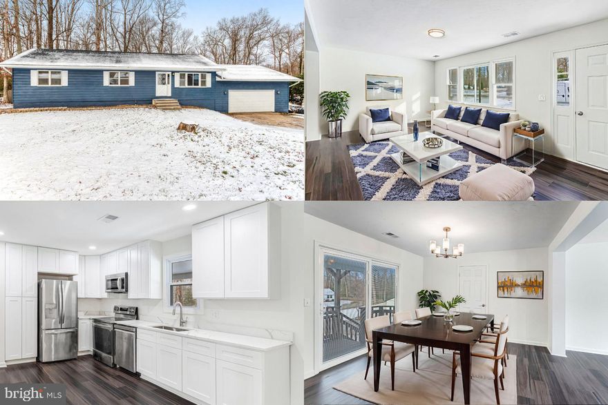 This charming rambler in the Lake Arrowhead neighborhood has undergone extensive top-to-bottom renovations across both levels, offering comfortable, modern living with clean, high-end finishes and fixtures throughout, as well as newly replaced systems for peace of mind. The open, light-filled layout creates a warm, seamless flow across the main level, enhanced by thoughtful upgrades both cosmetically and behind the scenes with updated systems for added peace of mind. An oversized one-car garage measuring just under 650 square feet provides exceptional space for parking, storage, or a workshop. The fully finished walkout basement expands the living area and includes a recently added bedroom, making it ideal for guests, a home office, or multi-functional living. Step outside to a private, fully fenced rear yard set on just under half an acre, backing to trees and an adjacent lot with no home built, maximizing privacy and tranquility. Two storage sheds add even more functionality and convenience. With no HOA, enjoy the freedom to truly make this beautifully renovated home your own. Ideally located just a short walk to Lake Arrowhead and its amenities, property ownership in Lake Arrowhead also provides private lake access reserved exclusively for residents and not open to the general public. With easy access to shopping, dining, and commuter routes, this property presents a wonderful opportunity to enjoy move-in-ready, single-level living with exceptional versatility. EVERYTHING in the house (From the Roof down to the Flooring) is brand NEW 2025)
Don't miss this Charming Beauty