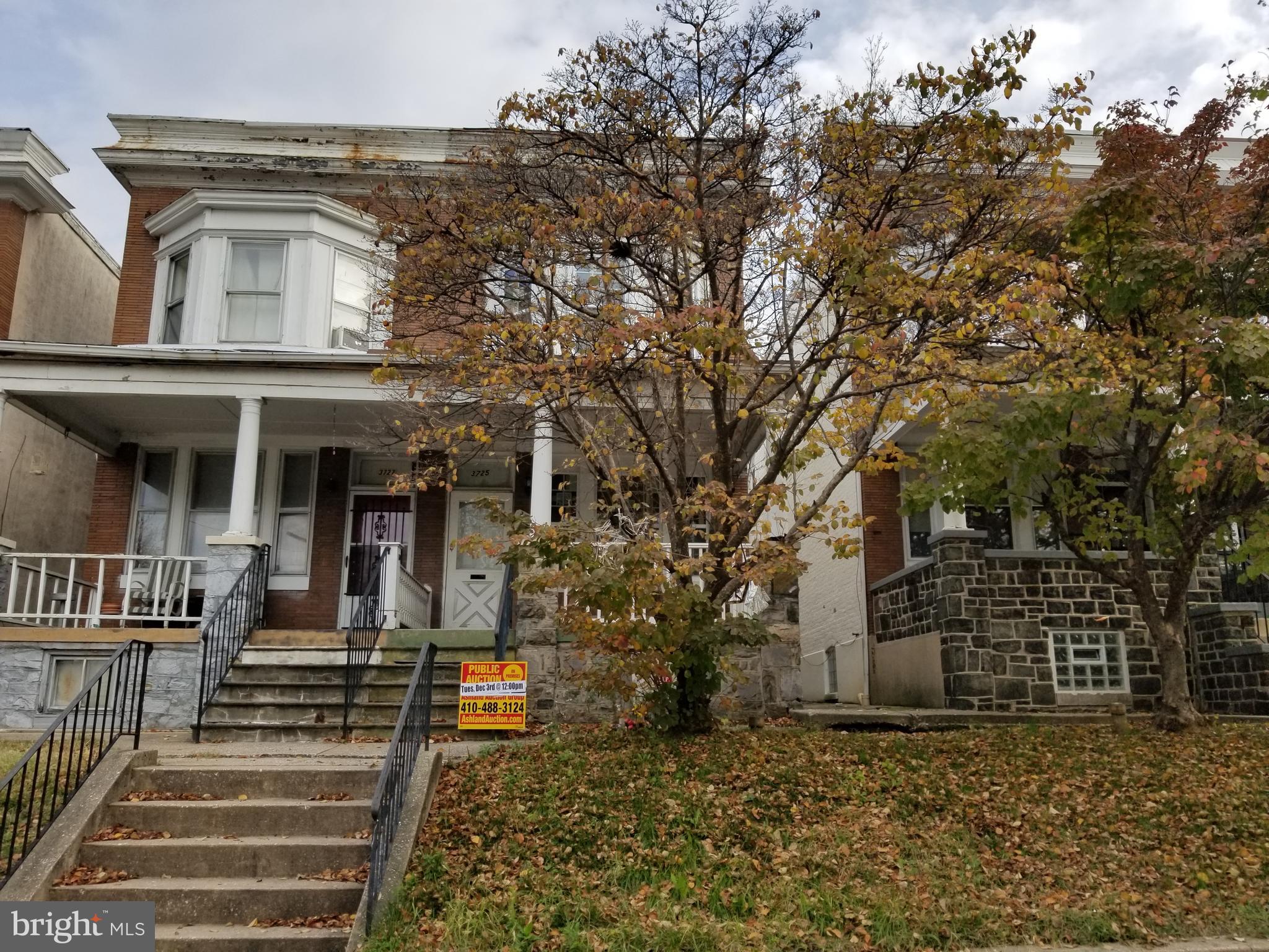 PUBLIC ONSITE AUCTION: Tue Dec 3 @ 12:00PM EST. List Price is Suggested Opening Bid. 2 Story Townhome in Park Circle. Property is Vacant. 10% Buyer's Premium. Deposit $2,000. For full Terms and Conditions contact auctioneer's office. Pre-Bid Offers May Be Accepted.