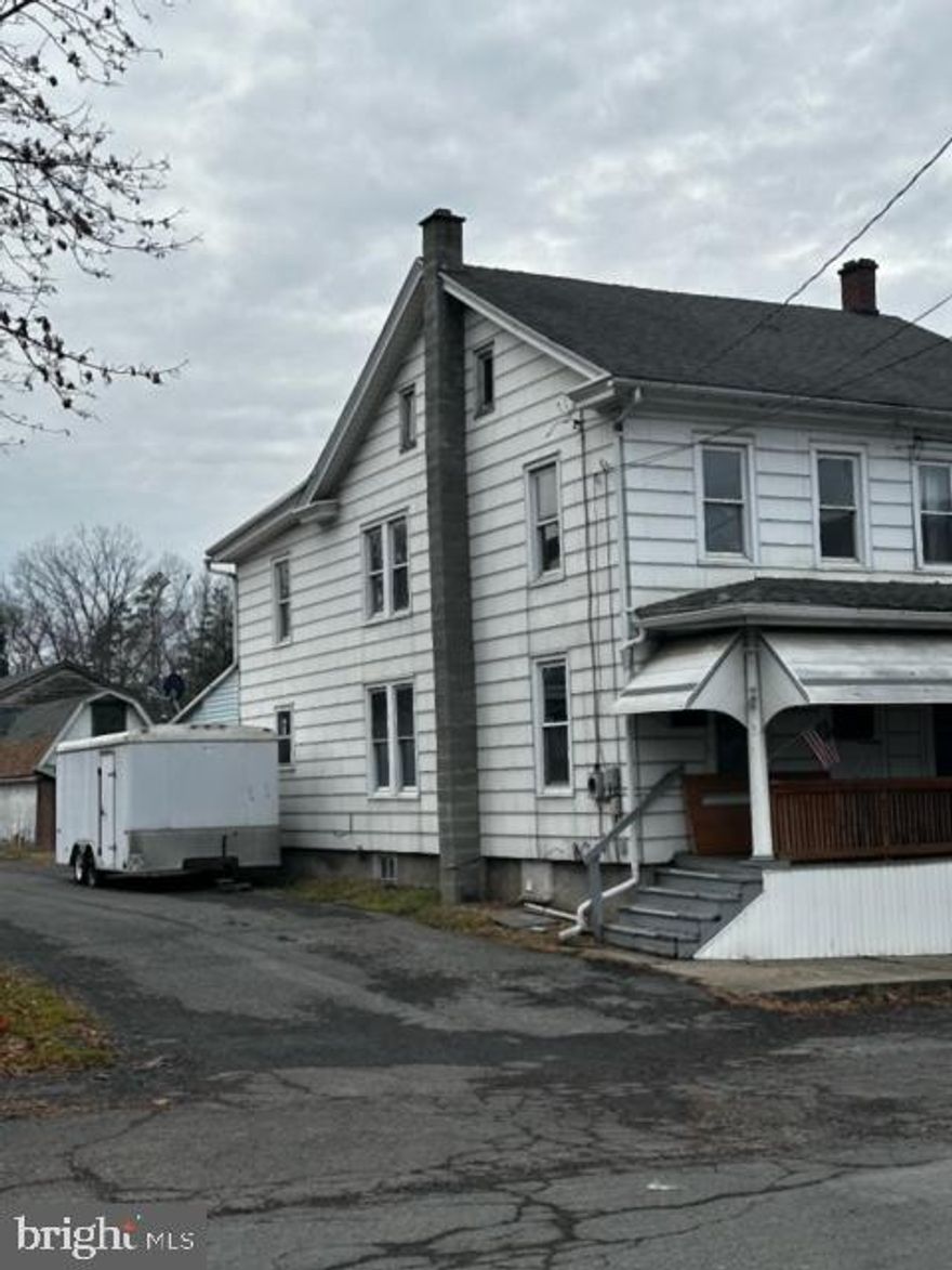 Opportunity awaits! In the Line Mountain School District this half-double home on a quiet street sits waiting to be renovated back to life. After a fire that occurred in the kitchen with smoke and soot damage throughout, this home has the potential to earn some sweat equity once renovated.