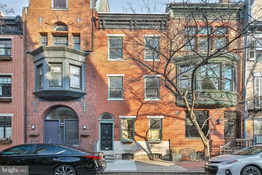 Exciting opportunity to restore and reimagine a late 1800's Rittenhouse Square townhouse. Situated at 18th & Delancey, this location is in the heart of the neighborhood, surrounded by some of the best retail and restaurants in Philadelphia and just 1 block from Rittenhouse Square Park. This property offers three levels above grade plus a basement and features high ceilings, hardwood floors, and many original details. Possibilities include a single-family residence, a 2-unit investment property, and an opportunity to live in one unit and rent out the other. Bring your vision! This property is located in the Greenfield Elementary school catchment.