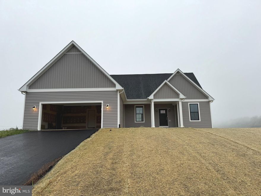 This Rancher boasts a unique floor plan in the beautiful Community of High View Estates on your own spacious 1.5+ acre lot. This is one of the premier lots in the subdivision. This home features a front and rear covered porch to enjoy all of the wonderful scenery. This home features 3 BR, 2.5 BA, Master BR with walk-in closet and private bathroom, kitchen features an island, and stainless steel appliances, living room with cathedral ceilings, huge, & 2-car garage with opener.