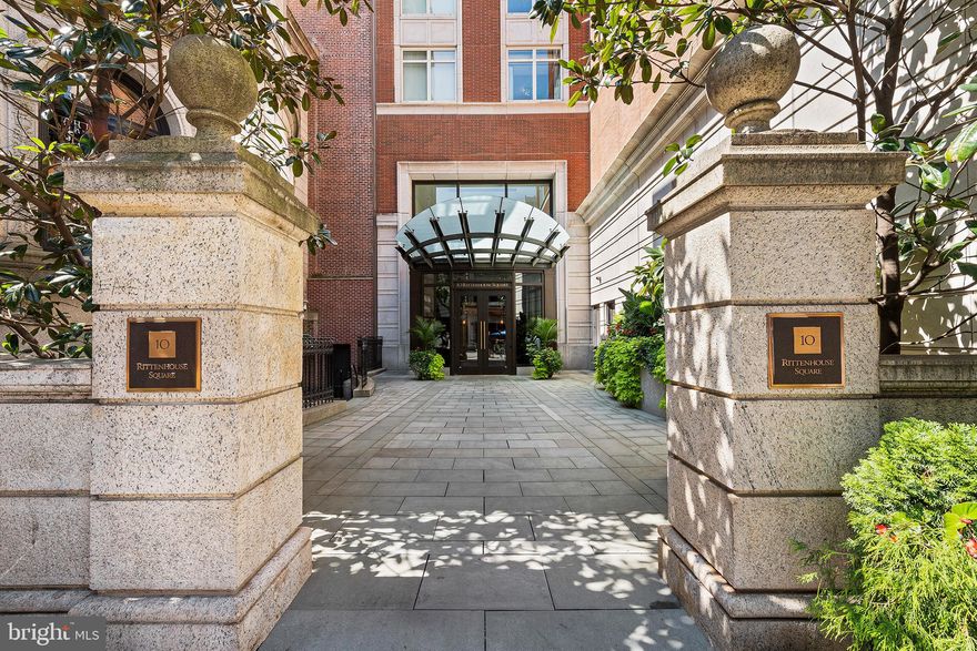 2 Bed 2.5 Bath with private terrace facing Rittenhouse Square