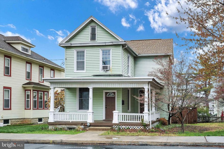 Welcome to 22 W Coover Street, a charming 3-bedroom, 1-bath home located in the heart of Mechanicsburg Borough. This well-maintained property features a spacious wrap-around front porch, perfect for relaxing or entertaining. Inside, you'll find a comfortable layout with bright, inviting living spaces. Outside, enjoy a large fenced yard, a detached garage, and off-street parking—an added bonus in the borough! Just blocks from local shops, restaurants, schools, and parks, this home offers small-town charm with everyday convenience.