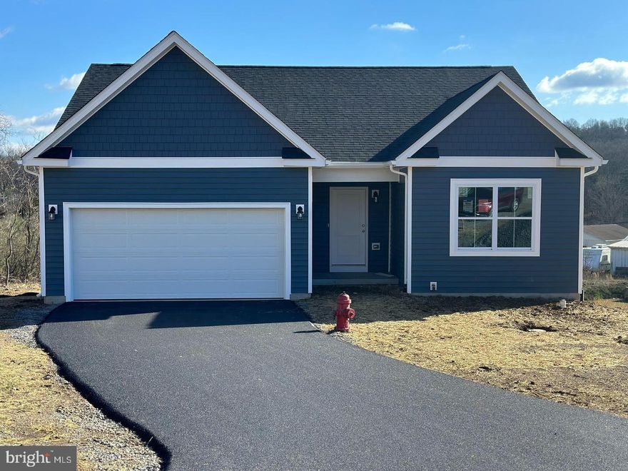 TO-Be built Only a few lots left in Waugh Acres. This 3 bedroom, 2 full bath ranch home features an unfinished basement . Selections for flooring colors can be selected on this home. Stainless Steel kitchen appliances consisting of Refrigerator, Electric Range, Dishwasher & Microwave are included. Granite counter tops are standard with this model along with other nice standard features. Paved driveways for each home once construction has been complete on each house on the street . No construction loans are needed. The builder will finance the build and deliver you a quality finished product with one settlement. Your lender letter and deposit is all it takes to move forward. Photos are similar construction. Minutes from Cacapon State Park and downtown Berkeley Springs.