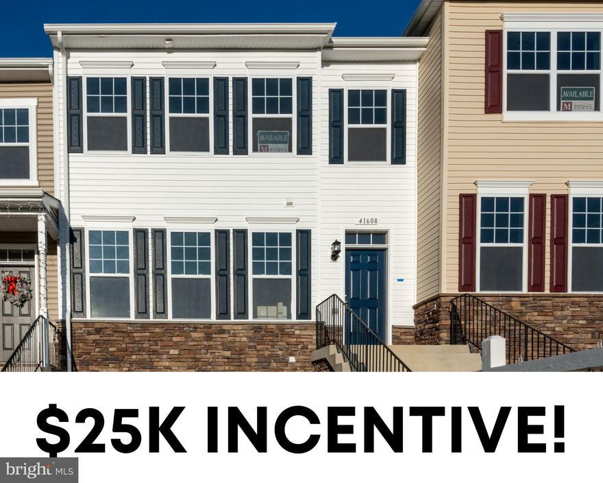 Immediate Delivery Home with a $25,000 Incentive + NEW FREE 10'X24' Composite wood deck with vinyl rails! Incentive can be used towards closing, rate buy down, or options! Purchase with $0 out of pocket!! Why would you buy a re-sale home and have to worry about repairs/maintenance when you could own a brand new home for the same price! This 3 bedroom 3.5 bathroom townhome feels like a single family with almost 2400 finished sqft. Notable features include granite countertops, 9’ ceilings, open floorplan, tile shower/tub surround in the primary bedroom, a large walk in closet in the primary bedroom, LVP flooring & more! All of the rooms are spacious! The 2-car garage is oversized! The private driveway fits 4 cars! Clark’s Rest offers the largest townhomes with the most parking and open space! All units back to trees and common area! Neighborhood includes a village green, clubhouse/pool & a playground! Live the Leonardtown Lifestyle and use the Trolly to head into town and enjoy all of the shopping/dining/entertainment! This sizeable home partnered with all that the neighborhood and surrounding area has to offer is definitely worth a look! 5 additional units to choose from!