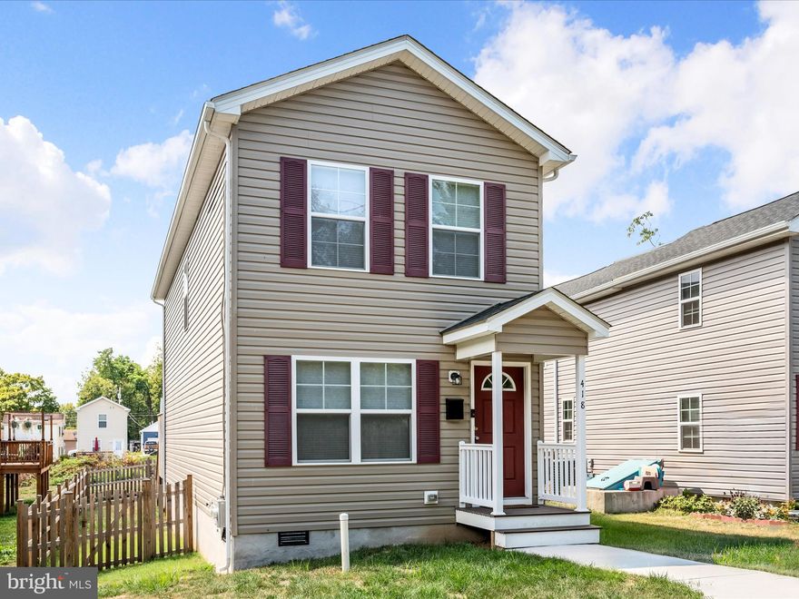 Welcome to 418 S Charles Street in the heart of Charles Town!  This is your opportunity to own an affordable, newly built, single family home in Jefferson County.  Enjoy the freedom this home brings with no HOA!  Discover the perfect blend of charm and convenience in this beautifully crafted 3-bedroom, 2.5 bathroom home that was built in 2022.  Step inside to find an inviting open-concept layout where the living room, kitchen and dining room flow seamlessly together, creating a bright and airy space perfect for entertaining or relaxing. The gourmet kitchen is a true showstopper, featuring elegant quartz countertops, soft close cabinets, under-cabinet luxury lighting, and sleek stainless steel appliances, all backed by a 5-year warranty. Upstairs, retreat to a spacious primary suite complete with a double-door closet and a spa-inspired ensuite bathroom boasting dual vanities.  Two additional bedrooms and a full bath offer flexibility for family, guests, or a home office.  For added convenience, the Samsung stackable washer and dryer are located on the bedroom level.  Step outside to enjoy your private backyard oasis -  fully fenced in and enhanced with a rear deck and custom stone patio, perfect for outdoor dining, gardening, or simply soaking up the sunshine.  This is a fantastic location within walking distance of local restaurants, coffee spots, shops, and the farmer’s market!  

Schedule your showing today and make this move-in ready home yours!