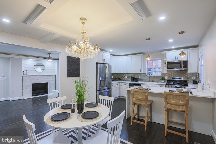 Beautiful 5-Bedroom, 3-Bath Ranch Retreat with Modern Amenities, welcome to your private oasis! Set back from the road for ultimate privacy and serenity, this stunning ranch-style home offers the perfect blend of modern luxury and timeless comfort. Step inside to a spacious living room featuring gleaming hardwood floors and a cozy fireplace. The formal dining room, adorned with a gorgeous chandelier, provides the ideal space for entertaining and hosting gatherings. The gourmet kitchen is a true showstopper, complete with waterfall quartz countertops, stainless steel appliances, and a stylish backsplash — perfect for any home chef. Three bedrooms are conveniently located on the main level for easy one-level living, including a luxurious primary suite with a spa-like en suite bathroom, plus an additional full bathroom. Upstairs, you’ll find a charming loft area — a great bonus space ideal for a reading nook, office, or playroom hideaway. The fully finished basement expands your living space with two additional bedrooms, a full bathroom, a laundry area with washer and dryer, and an oversized recreation room with walk-out access to the covered patio. Outside, enjoy a long newly paved driveway with ample parking, a charming covered front porch, and a rear deck overlooking the magnificent, private yard complete with a tranquil koi pond. Don’t miss the opportunity to make this exceptional property your new home — it truly has it all!