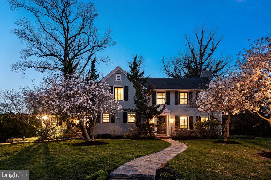 Welcome to 913 Twyckenham Road, a truly rare offering in the idyllic and highly sought-after Bowling Green community. This 3–4 bedroom, 2 full and 1 half bath Colonial is ideally positioned just moments from downtown Media and within the award-winning Wallingford-Swarthmore School District. Set on a beautifully landscaped 0.28-acre lot and offering nearly 3,000 square feet of living space, the home features an exceptionally private backyard with mature specimen trees and plantings, highlighted by a stunning multi-tiered koi pond that creates a one-of-a-kind outdoor setting.

Curb appeal abounds with a picturesque setting along a tree-lined street and a charming paved walkway leading to the front entrance. Inside, timeless character blends seamlessly with thoughtful updates throughout.

To the right, the spacious Living Room features a fireplace, gorgeous built-ins, and French doors opening to a sunporch overlooking the private backyard. To the left, the updated Kitchen offers granite countertops and quality finishes, connecting to the Dining Room on one side and to a mudroom, powder room, and private office on the other—ideal for today’s lifestyle.

Upstairs, the luxurious Primary Bedroom offers ample closet space and French doors opening to a spacious Sunroom overlooking the backyard—an ideal retreat for morning coffee or quiet evenings, enhanced by the gentle sound of the koi pond below. A second bedroom and a spacious third bedroom suite provide exceptional flexibility.  The third bedroom is currently configured as a private office with an adjoining sitting room and can easily be converted to create a fourth bedroom—offering true 4-bedroom potential. The suite includes a beautifully renovated full ensuite bathroom, while a full hall bathroom with tub/shower serves the additional bedrooms.

The partially finished basement adds valuable living space, with a finished area featuring tile flooring—ideal for a playroom, family room, or flex space—and direct access to the attached one-car garage.  Also included in the basement are the laundry, systems, and plenty of space for storage.

The exterior is equally impressive, featuring manicured landscaping, a charming veranda, and a private fenced backyard with iron fencing, gas fire pit, and the showstopping koi pond—perfect for entertaining or relaxing.

Sidewalk-lined streets and neighborhood pathways create a strong sense of connection throughout the community, with trails leading to nearby Jordan Estates. The neighborhood is known for its welcoming atmosphere and traditions such as annual tree lightings, garden tours, and end-of-school celebrations. Located just a short distance from downtown Media, residents enjoy convenient access to its vibrant restaurants, farmers’ market, and popular events, including Dining Under the Stars.

Significant upgrades include: refinished hardwood floors (2014); interior painting (2014, 2018, refreshed 2025); custom built-ins (2018); custom drapery (2023); custom radiator covers (2021); California Closet office system (2020); whole-house generator (2020); stair runners (main: 2025, basement: 2026); updated kitchen (2018); renovated full bathroom (2025); refreshed powder room (2018); exterior painting (2015); iron fencing (2015); outdoor gas fire pit (2018); and koi pond (2025).

A rare opportunity to own a beautifully updated home in one of Delaware County’s most desirable neighborhoods.