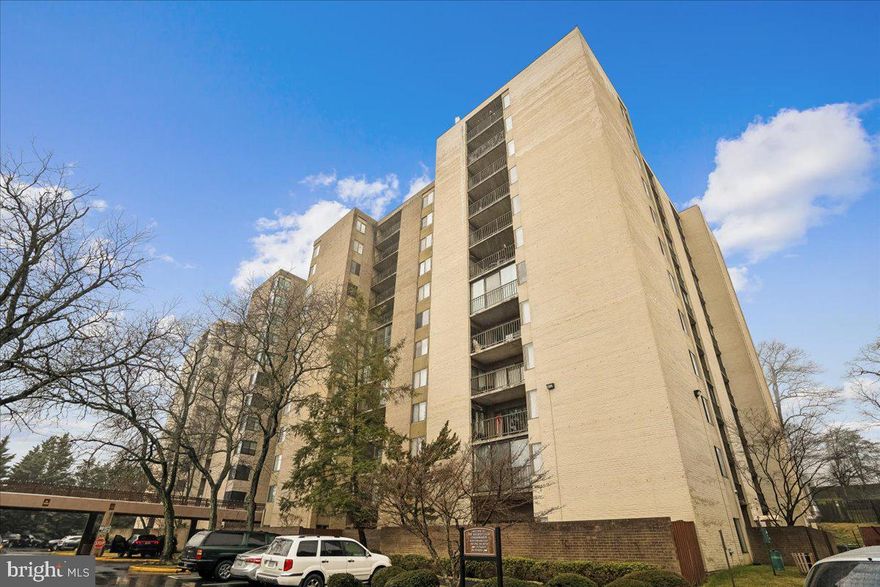 Welcome to this beautiful high-rise condo, located in the highly sought-after Racquet Club Condominium Community! This 1BR/BA offers a spacious living area with newer flooring and freshly painted. Enjoy the convenience of the in-unit washer and dryer. Relax on your private balcony and enjoy the beautiful view! Enjoy all the amenities that this community has to offer : outdoor pool, tennis courts, storage room, party room, mailroom, covered garage parking, gym. All utilities included in the condo fee! Fantastic location, close to D.C., College Park, Langley park,  shopping, restaurants, the Metro station, major highways, I495, I95, public transportation, and much more! This home is truly a commuter’s dream. Hurry up this property won’t last long!