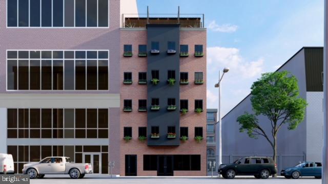 Qualified Opportunity Zone multifamily development site with zoning permit included for 17 apartments plus commercial space + amenities in the booming North Broad District of Philadelphia, Pennsylvania. The ±18,400 boutique building will feature amenities such as elevator, 530 SF top floor communal lounge and rooftop terrace with sweeping panoramic views of the Philly skyline and beyond. Equidistant to two subway stations on Septa's Broad Street Subway line. Located on the heart of main campus at Temple University (Philly's largest university) with an iconic North Broad address that will remain instantly recognizable for generations to come. Enquire within for PPP (pro forma, plans, permits). Buyer responsible for verifying taxes, entitlements, lot dimensions + SF in DD. Renderings for illustrative purposes.