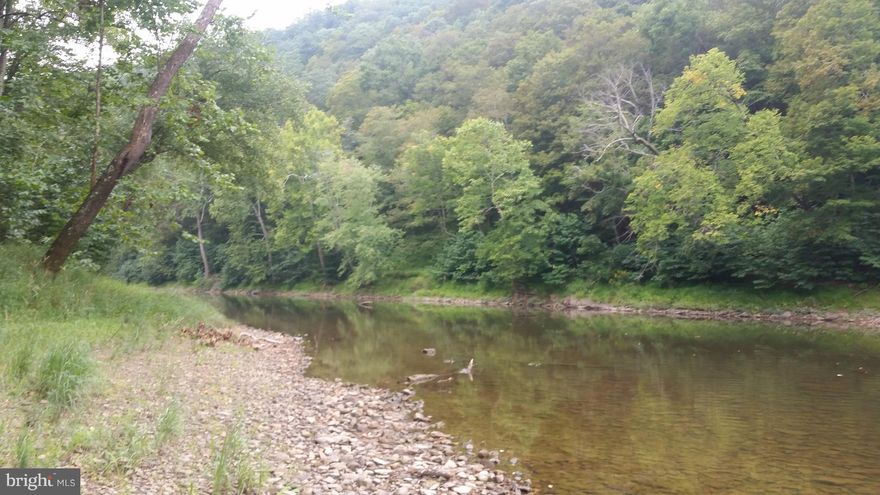 Nice Cacapon River Riverfront, 200 feet on the river, building area outside of the flood zone.