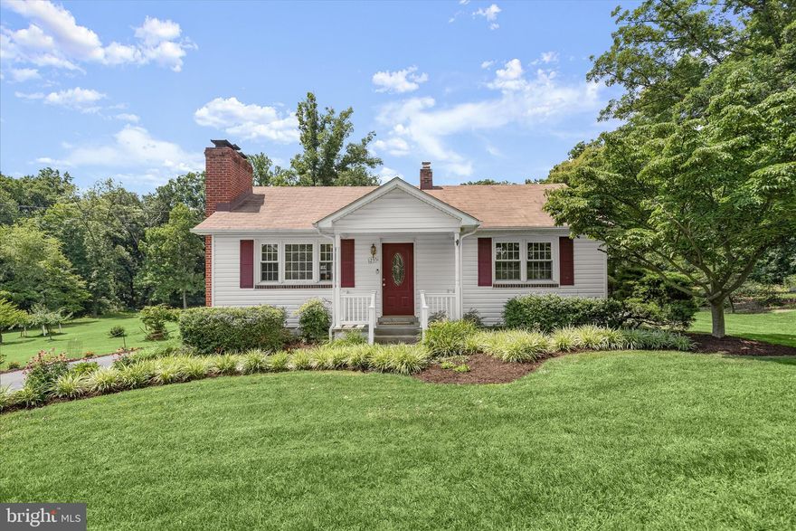 OFFER DEADLINE: MONDAY, MARCH 30TH AT 5PM. Beautifully updated and perfectly positioned on a premium 1.11-acre landscaped homesite, this exceptional property offers the rare combination of privacy, charm, and thoughtful improvements that include the roof, kitchen, sunroom, and bathroom, ensuring peace of mind and modern appeal throughout.  The expansive grounds are adorned with mature trees, fruit trees, and an enclosed garden, creating a peaceful outdoor retreat. A detached two-car garage with workshop space further enhances the versatility of this remarkable home.  Inside, a bright and airy living room welcomes you with rich hardwood flooring and elegant accent molding. The updated kitchen is both stylish and functional, featuring white soft-close cabinetry, granite countertops, stainless steel appliances, and a garden window. Just beyond, the stunning sunroom boasts a soaring cathedral ceiling with skylights, beadboard accent walls, and custom up/down shades, with direct access to the deck, perfect for seamless indoor-outdoor living.  Hardwood flooring continues throughout the bedrooms, and the fully renovated bathroom showcases modern finishes and timeless design, completing the main level.  The lower level offers exceptional additional living space, highlighted by a generous family room anchored by a cozy wood-burning fireplace with a classic brick surround. A wet bar makes entertaining effortless, while ample storage is provided with both a large storage/laundry area. Convenient storm stairs lead directly to the backyard. This level also includes a dedicated furnace room with an above-ground crawl space enclosed by oversized vents, as well as a finished workspace at the rear featuring pegboard and a built-in workbench, perfect for hobbies or projects.    Outdoors, enjoy the serenity of 1.11 beautifully landscaped acres surrounded by mature trees for added privacy, and a dedicated enclosed garden area ready for seasonal harvests. The detached two-car garage has been thoughtfully finished with electric outlets including an electric car outlet, a vented ceiling, a floored attic for additional storage, and a designated workshop area, perfect for hobbyists or extra workspace needs.  Ideally located near major commuter routes and close to shopping, dining, and entertainment, this home offers the perfect balance of comfort, functionality, and tranquil living