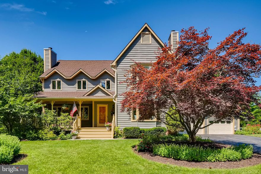 Welcome to this beautiful, traditional, detached home tucked in  the neighborhood of The Meadows of Green Spring.  This spacious abode has been freshly painted inside and out and has so much to offer!  It is both warm & inviting with a light filled interior and great entertaining areas.  This well maintained home offers four bedrooms and three full baths, countless updates and spaces from  formal living room and dining area to open concept casual spaces.  An amazing sun room  provides gorgeous, expansive views of the lush greenery and large level lot. The rear deck  also has an awning to protect from the elements . You will feel right at home the moment you arrive.  At first glance, you are welcomed by a beautiful front porch that evokes a quaint nostalgia of sipping a cold lemonade on a hot summer's day.  At day's end you can enjoy an outdoor barbecue, your favorite libation and an evening sunset. This highly desirable location is close to all major routes for easy commutes, great shopping, dining venues, academia and renowned hospitals.  We don't want you to miss this, time is of the essence. ! Hot fun in the Summertime!