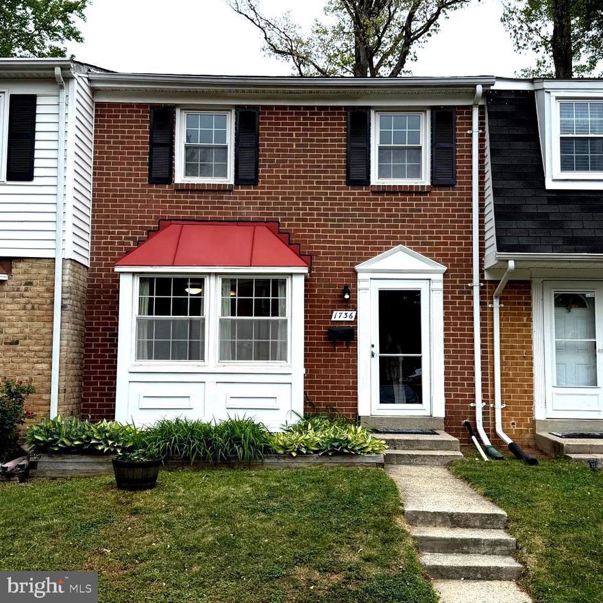 Welcome to 1736 Foxdale Court in Crofton, MD! This spacious townhome offers over 1,800 square feet of total living space with two large bedrooms and two-and-a-half bathrooms. Enjoy a highly walkable setting with sidewalks throughout the community and a tot lot just across the street.

The main level features a bright, open living and dining room combination with newer wood flooring—perfect for both everyday living and entertaining. Sliding door access leads to the deck and fully fenced backyard, ideal for relaxing or hosting outdoor gatherings. The kitchen includes a cozy breakfast nook, pantry, stainless-steel appliances, and quartz countertops. A convenient half bath completes this level.

Upstairs, you’ll find two generously sized bedrooms and an updated full bathroom featuring a shower and bathtub combination.

The lower level offers versatile additional living space that can serve as a recreation room, guest area, or potential third bedroom. This level also includes upgraded flooring, finished drywall, a full bathroom with shower, a washer and dryer, and a generous storage room.

Numerous updates provide peace of mind, including a roof (2022), HVAC system (2024), rear deck (2020), front door (2015), windows (2014), hot water heater (2021), interior doors (2021), upgraded half bath (2021), upper-level shower/tub (2024), and wood flooring (2024). Additional improvements include a dishwasher (2023), sink, garbage disposal, quartz countertops (2025), washer (2024), and dryer (2022).

Located just 5–7 minutes from shopping, dining, the local library, and more, this home offers exceptional convenience. The condo fee includes water, sewer, and trash.

Move-in ready and thoughtfully updated, this is a wonderful opportunity in a highly desirable location—don’t miss it!