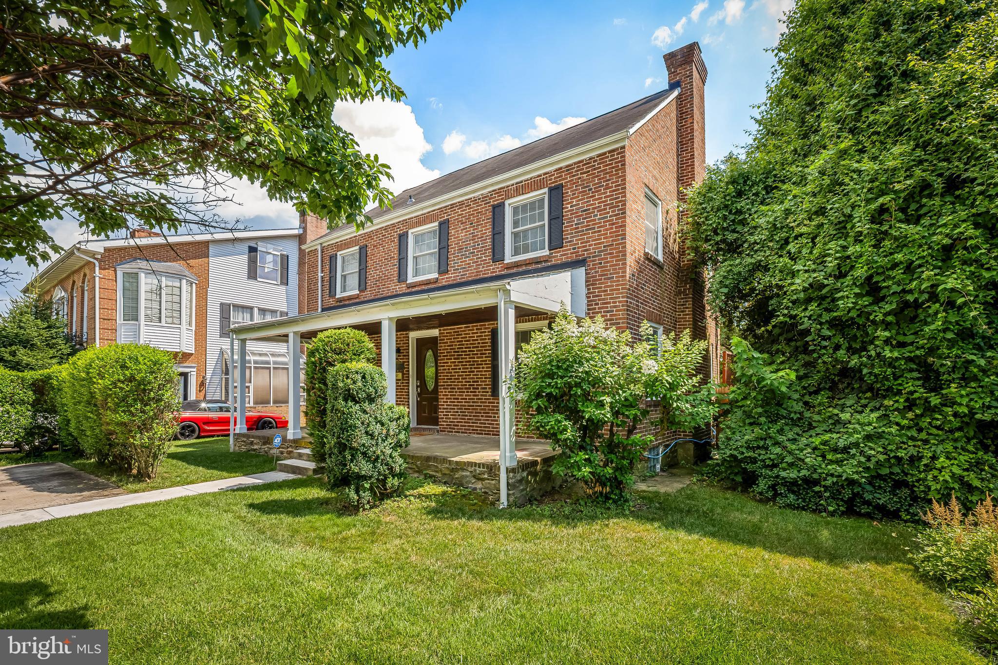 Welcome! Solid Brick Center Hall colonial was so many bells and whistles! Thompson Creek replacement windows and doors * hardwood floors on first and second floor * dining room opens nicely to remodeled kitchen with a power drawer for charging in the kitchen * level backyard with spacious deck and basketball court * backyard is fully fenced * Two car parking pad * open lower level recreation space with new neutral carpeting * Second floor has three bedrooms and a study * fully finished third floor with new carpeting for fourth bedroom * covered front porch, and so much more! User friendly to Belvedere Square, the iconic Senator Theatre and Towson. Enjoy!