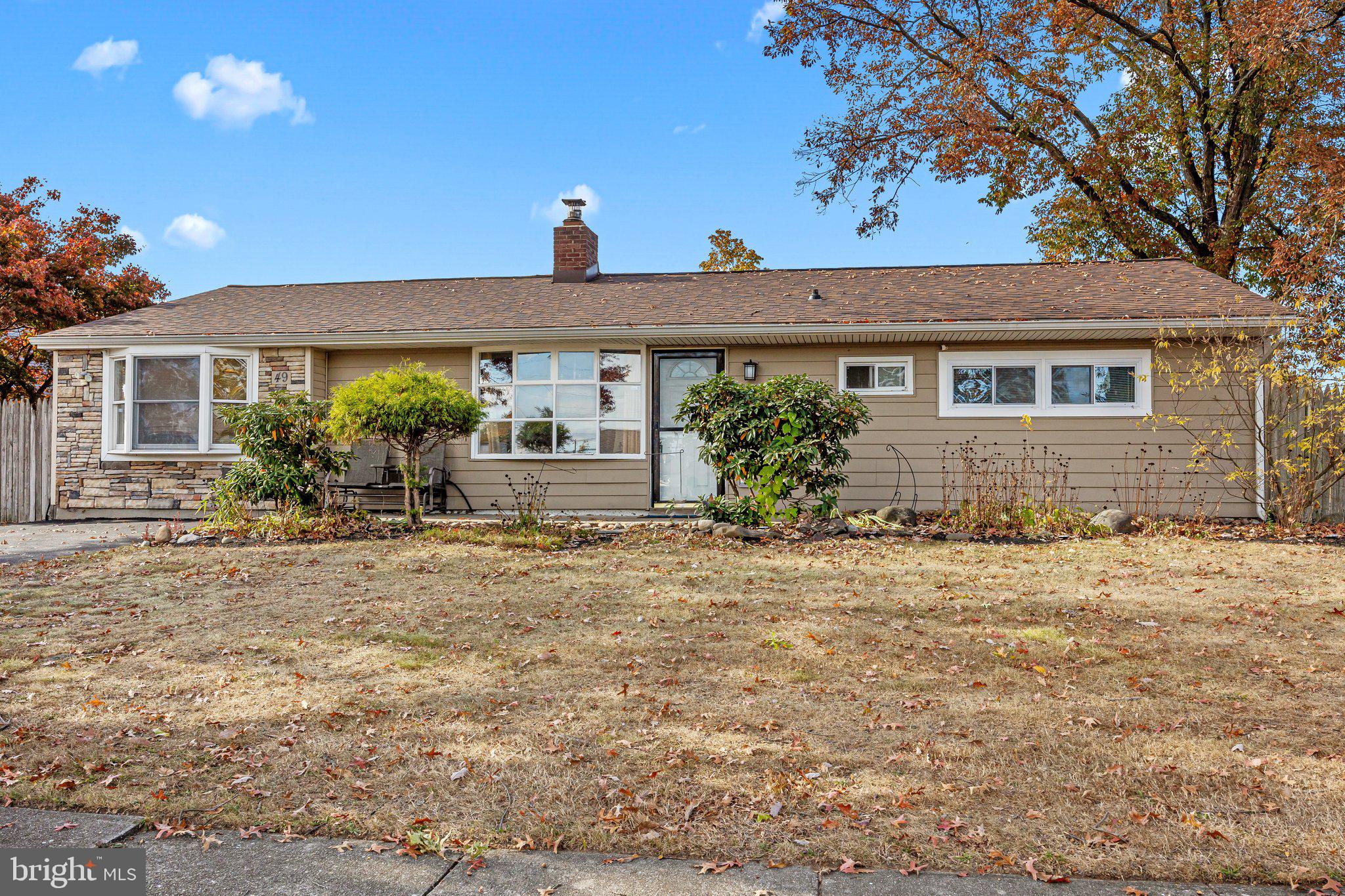 Welcome to this freshly painted 4 bedroom, 2 full bathroom rancher in the desirable Elderberry neighborhood of Levittown!  Walk up the large driveway and through the front patio area where you can take in the adorable garden view.   The front entrance takes you to the eat-in kitchen with a separate laundry room to the side and opens to the living room and bonus family/sun room.  This home is bathed in natural light, with large bay windows in both the kitchen and primary bedroom, creating bright, welcoming spaces perfect for morning sun and garden views. The bonus family room, framed by windows on three walls, is a sunlit haven, offering panoramic outdoor views of the large, fully fenced-in backyard.  Enjoy this family-friendly neighborhood in the top-rated Pennsbury School District, minutes from major highways for convenient travel or stay local with an abundance of local parks, shopping and dining options!  **OFFER DEADLINE 11/3/24 7PM**