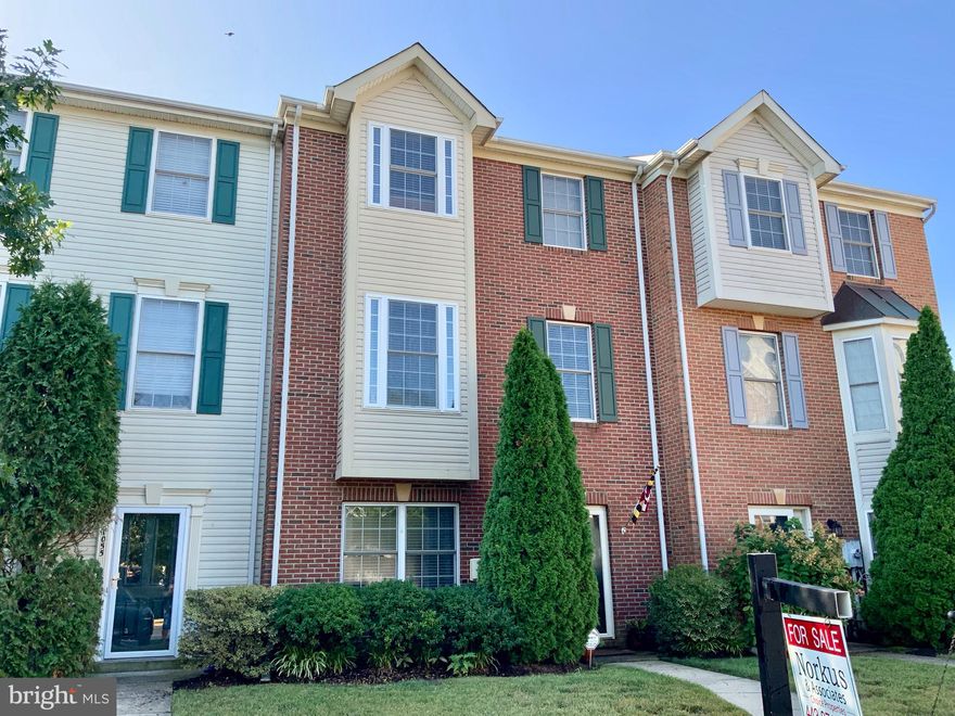 3 Level townhome with many upgrades. New Crown and base moulding. Oversized Ref., with stainless steel appliances, ceramic, wood and carpet. 1st Level Bedroom and full bath.Fenced yard  Close to Ft.Meade, Annapolis, Wash.DC. and Baltimore