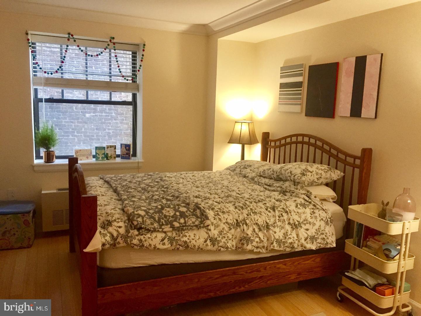 Beautifully appointed studio on a high floor of The Warwick Condominiums! The residence features hardwood floors; an open kitchen with wood cabinetry, granite countertops, undermount sink, and stainless steel appliances including a dishwasher. The bathroom is appointed in marble and has a wood vanity, shower/tub, and closet with a washer/dryer. Residents of The Warwick enjoy the same amenities as hotel guests including a 24-hour doorman; state-of-the-art fitness room; room service, maid service, valet parking and car service for an additional fee; and the convenience of three restaurants on the ground floor. Half a block from Rittenhouse Square, The Warwick provides easy access to all that Center City has to offer, including the Market Street office corridor, Avenue of the Arts, Walnut Street shopping, Parkway museums and Amtrak's 30th Street Station.