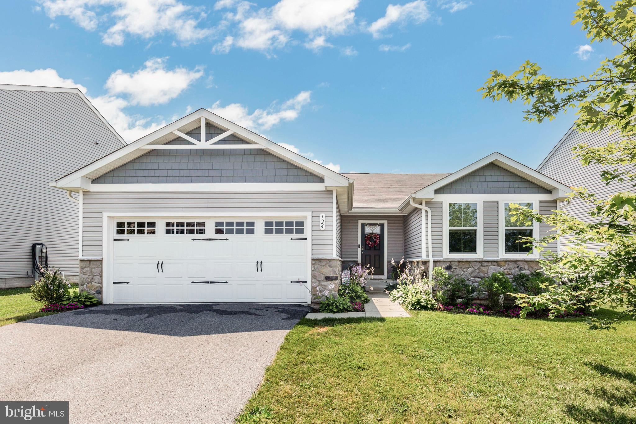 *Welcome to this immaculate, move-in ready 3BR, 2BA Rancher in the sought-after Meades Crossing community of Taneytown*This like-new home offers effortless one-level living with a spacious 2-car garage & beautifully designed interior*Step into a welcoming foyer that leads to a custom mudroom with built-in shelving, setting the tone for both style & function*You'll love the wide plank luxury flooring, neutral décor, & bright open-concept layout perfect for entertaining*The gourmet kitchen features stainless steel appliances, quartz countertops, a large island, & elegant cabinetry*The primary suite is your private retreat, complete with a generous walk-in closet & a luxurious en suite bathroom*Two additional bedrooms & a full hall bath provide flexible space for guests, a home office, or hobbies*A dedicated laundry area with washer & dryer adds everyday convenience*The expansive lower level is full of potential, with an egress window for a future 4th legal bedroom & a rough-in for an additional bath*A brand-new dishwasher was installed in 2025 for added peace of mind*Enjoy resort-style living with community amenities including a clubhouse, in-ground pool, playground, walking trails, & a dog park*Don’t miss this gem at an incredible price*