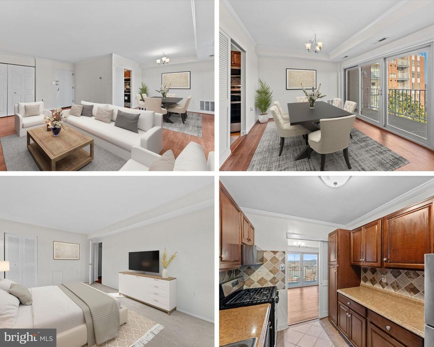 Air Conditioning, Electricity, Heat, Water, Sewer, Trash, Snow Removal, and Pool access—all included in your condo fee! Enjoy incredible amenities like common grounds, an outdoor pool, elevator access, and reserved/assigned parking—all within a well-managed community.

Welcome to your new home at Wapleton Condominium, tucked away on a peaceful dead-end street in the heart of Alexandria City. This spacious 2-bedroom, 1-bath end-unit condo offers the perfect blend of comfort, convenience, and charm, just minutes from the excitement of Old Town Alexandria and Washington, D.C.

Step inside and enjoy the light-filled open floor plan that seamlessly connects the living room, dining area, and upgraded kitchen—ideal for everyday living and entertaining. The large sliding glass doors lead you to a private balcony, which is scheduled for renovation by the condo association, offering a perfect place to relax and enjoy beautiful skyline views.

Both bedrooms are generously sized with large windows and ample closet space, offering peaceful retreats or ideal work-from-home spots. The updated bathroom features modern finishes that add style and function to your daily routine.

For added convenience, the laundry room is just steps from your front door, with one on every floor—no more waiting or lugging laundry up and down stairs. Plus, you'll have your own dedicated storage unit and an assigned parking space.

Commuters will love the easy access to Van Dorn Metro, I-395, and I-495, while shoppers and foodies will appreciate the short walk to West End Shopping Center and the upcoming Landmark Mall redevelopment.
And here’s a huge bonus: This home qualifies for a $10,000 Truist Mortgage grant for eligible buyers—ask Ashley Smith for details!

With unbeatable value, prime location, and all-inclusive utilities, this condo is the perfect place to call home in Alexandria. Don’t miss your chance to make it yours!