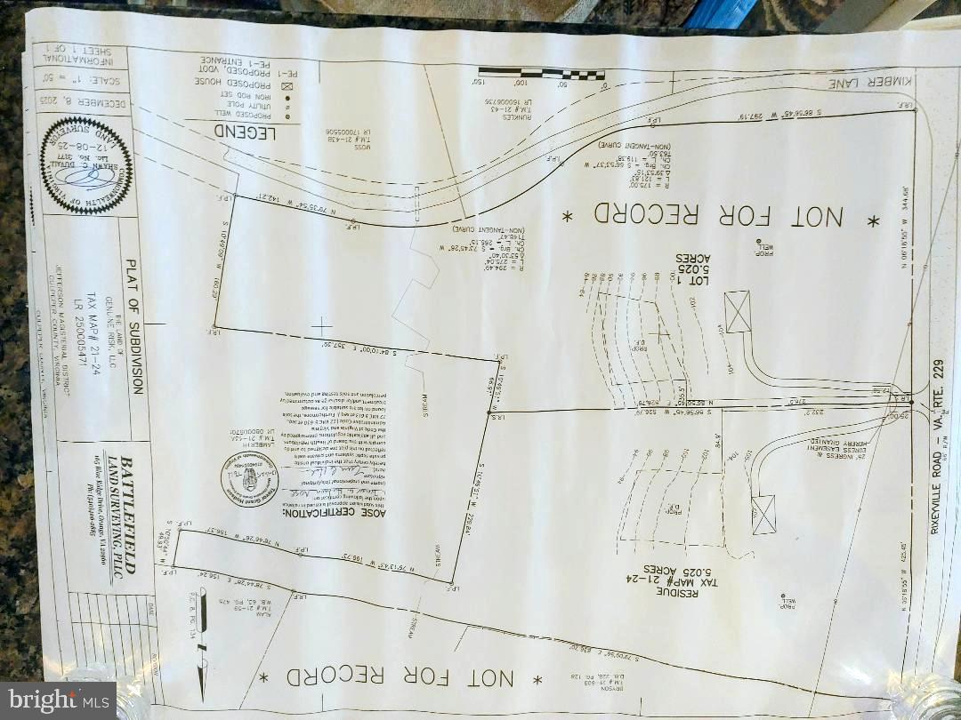 Lot 2 RIXEYVILLE RD. RTE 229, ADJ TO LOT 1