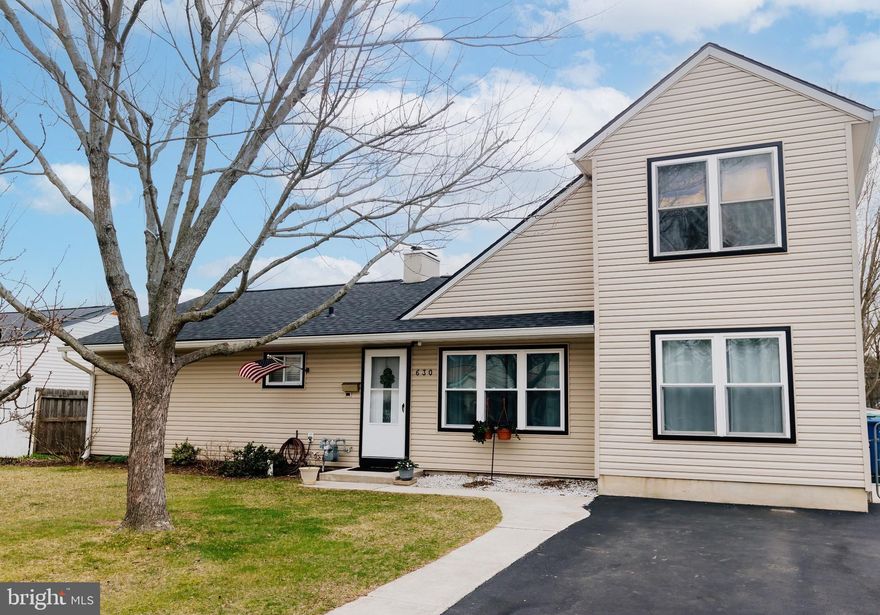 Welcome to 630 Beaumont this beautifully updated 2 story expanded home offering 4 bedrooms and 2 full baths, located in award winning  Pennsbury schools. From the curb you’ll notice the newer double driveway, newer roof, new front window, newer siding and striking exterior black trim provides a modern, eye-catching contrast.Enjoy two living spaces areas with Wall to Wall Carpeting and large windows that flood the room with natural light.The seamless expanded kitchen and dining, ideal for family meals and hosting holiday parties.The sparkling granite countertops, ceramic tile floors and stainless steel appliances accent the abundance of white cabinets, along with a separate coffee bar or buffet area.Huge laundry room offers flexible space perfect for craft room, home office, or play room. plus adjacent storage room.Down the hall you'll find 2 generous bedrooms with newer flooring and a fully updated bathroom.The hall bathroom showcases a stunning granite-top vanity complemented by ceramic tile finishes. The 2nd floor addition discover 2 bedrooms with finished laminate flooring  and spacious full bathroom with a laundry chute (vanity drawer) to 1st floor laundry room. .Entertain effortlessly in the backyard with low maintenance Trex decking, a relaxing hot tub, a perfect spot to hang your hammock, a vinyl private fence and a shed. Close to shopping, restaurants, major highways, schools, and train stations.  Come make this house your home.

PROPERTY QUALIFIES FOR Community Lending Program with People Security Trust Bank NO PMI · 1% Below Market 30 year Fixed interest Rate (currently 5.25 %) · Not just for low income borrowers · Conventional Loan Up to 97% LTV